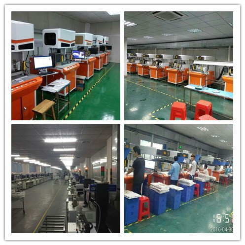 美的集團電器容器上激光打標(biāo)生產(chǎn)現(xiàn)場